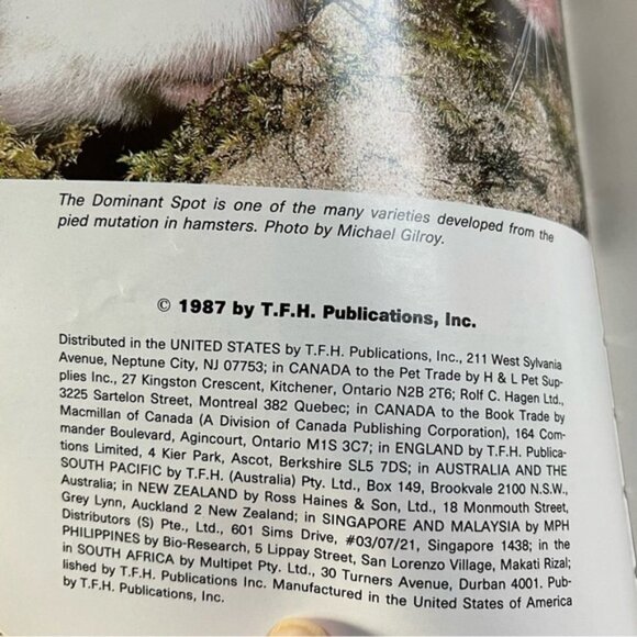 Hamsters A Complete Introduction Book By Mervyn Roberts 1987 Illustrated Color - Picture 3 of 6